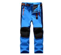Hpbygstae Pantaloni termici impermeabili per ragazzi e ragazze, pantaloni da neve, pantaloni invernali per attività all'aria aperta, pantaloni da sci softshell, per bambini,Light blue-S