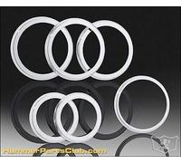 HPC 2003-2007 H2 Hummer SUV & Sut Cromo Billet A/C Sfiato Orlo Rings