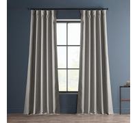 HPD Half Price Drapes BOCH-LN185-P oscuranti in Finto, Lunghe 248 cm, lussuose Tende in Lino per Camera da Letto e Soggiorno (1 Pannello), 127 x 227 cm, Argilla, Poliestere, W 50" x L 96" (1 Panels)