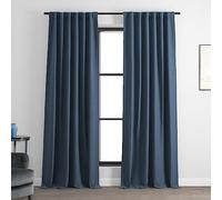 HPD Half Price Drapes BOCH-PL1704-120 Tenda Oscurante Bellino, Misto Poliestere, Blu Selvaggio, 50 X 120