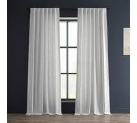 HPD Half Price Drapes FHLCH-VET13191-84 - Tenda pesante in finto lino (1 pannello), 127 x 213 cm, colore: bianco riso