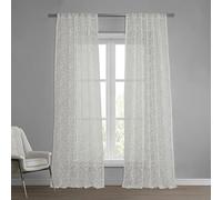 HPD Half Price Drapes SHCH-11745-108 Tenda Velata in Finto Lino (1 Pannello), 127 x 274 cm, Motivo Parigi