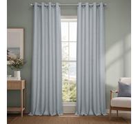 HPD Half Price Drapes Tende in lino con occhielli, lunghe 248 cm, tende oscuranti per camera da letto e soggiorno (1 pannello), 127 x 227 cm, grigio erica