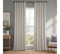 HPD Half Price Drapes Tende oscuranti in Finto Lino, per Camera da Letto, Lunghe 213 cm (1 Pannello), 127 x 213 cm (Larghezza x Lunghezza), per Soggiorno, Decorazione per la casa, Betulla
