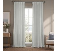 HPD Half Price Drapes Tende oscuranti in Finto Lino, per Camera da Letto, Lunghe 274 cm (1 Pannello), 127 x 274 cm (Larghezza x Lunghezza), per Soggiorno, Decorazione per la casa, ostrica