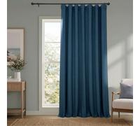 HPD Half Price Drapes Tende oscuranti in finto lino, per camera da letto, lunghe 300 cm (1 pannello), 100 x 120 cm, extra larghe, per soggiorno, decorazione per la casa, indaco