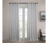 HPD Half Price Drapes Tende oscuranti, Lunghe 244 cm, lussuose Tende per Camera da Letto e Soggiorno (1 Pannello), 127 x 243,8 cm (Larghezza x Lunghezza), ostrica, Finto Lino, 127 x 243,8 cm