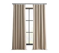 HPD Half Price Drapes Tende oscuranti in lino per camera da letto, 213 cm di lunghezza, in tinta unita, isolamento termico (1 pannello), in lino, per soggiorno, 127 x 213 cm (larghezza x lunghezza),