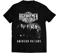 HPDFRRUYIOO The Highwaymen Country Music T Shirt all SizeBlackS