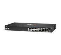 HPE Aruba Networking 6100 24G 4SFP+ Switch - Switch - L3 - managed - 24 x 10/100/1000 + 4 x 1 Gigabit / 10 Gigabit SFP+ - Seite-zu-Seite-Luftstrom - an Rack montierbar
