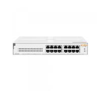 HPE Aruba Instant On 1430 16G Class4 PoE 124W lüfterlos unmanaged Gigabit Switch EU (R8R48A) - R8R48A#ABB
