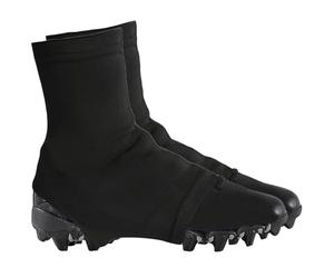 Hperu 1 Paio di coperture Elastiche per tacchette da Calcio Antiscivolo, Ghette Elastiche per Tenere Fuori la Sabbia per Hockey, Calcio, Baseball, Nero