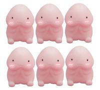 Hperu 6 Pezzi Giocattolo da spremere Palla Antistress, Giocattolo Antistress a Forma di Pene con Espressione Carina Giocattoli Divertenti in Gomma Portatili per Sollievo, Scherzo, 1, 5 Pollici