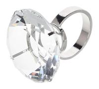 Hperu Anello con Diamante in Vetro da 2, 36 Pollici, Anello con Diamante Romantico per proposte di Oggetti di Scena di Nozze, Ornamenti per la casa e Souvenir per Feste, Display Scintillante