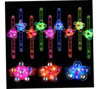 Hperu Braccialetti Luminosi 12 Pezzi Bomboniere per Bambini Borsette per Regali LED Che Illuminano al Buio per riempitivi per Borse per Feste di Natale - Borse per Regali di Natale