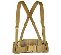 Hperu Cintura da battaglia con bretelle a forma di X Cinghie gratuite Cintura Molle imbottita da combattimento softair resistente per uomo - Guerra