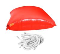 Hperu Cuscino d'Aria per Piscina Invernale da 5, 9x7, 5 Piedi per Chiusura, Cuscino d'Aria per Copertura Piscina Resistente al Freddo con 2 Corde da 33 Piedi, PVC per Fuori Terra - Inverno