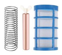 Hperu Kit di Sostituzione ionizzatore della Piscina per anodi in Rame con scremer per cesti anodo da 4.1x0.6 e Primavera Facile da Usare