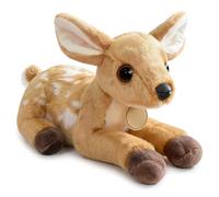 Hperu Peluche cerbiatto sdraiato, cervo, super morbido per coccole, decorazioni per la casa carine e Natale, kaki