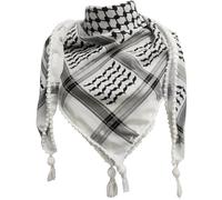 Hperu Sciarpa palestinese, sciarpa palestinese 48x48 'keffiyeh palestine autentica sciarpa palestinese involucri di cotone shemagh sciarpa unisex unisex arabo segale palestinese keffiyeh con nappe