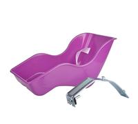 Hperu Seggiolino per Bambole, Sedile per Bambola per Baby Bambole in plastica Leggera Accessorio per attaccamento Pratico per Passeggino per Scooter per Ragazze, Viola -