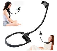 Hperu Supporto da collo per telefono, supporto da collo flessibile a di cigno con chiusura magnetica, per mani libere ruotabile a 360° per scrivania da letto e scatti Pov