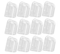 Hperu Tappo coprispazzolino da 12 pezzi, coprispazzolino elettrico riutilizzabile in plastica trasparente per una sana spazzolatura e conservazione a casa e in viaggio