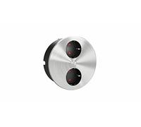 HPF Elemento Duplex 2 Pezzi. Presa Schuko, Acciaio Inox