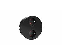 HPF Elemento Duplex 2 Pezzi. Presa Schuko, Colore: Nero, 2