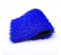 HPFHSJ Erba sintetica di 30 mm di altezza, con fori di drenaggio e prato sintetico con supporto in gomma, per giardino e giardino (blu, lungo 4 m)