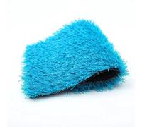 HPFHSJ Prato artificiale da 30 mm di altezza, con fori di drenaggio ed erba sintetica con retro in gomma, per giardino (azzurro, lunghezza 3 m)