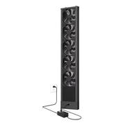 HPFHSJ Ventilatore di scarico per finestra retrattile Ventilatore per finestra verticale per finestre scorrevoli, installazione senza attrezzi, retrattile da 10 cm, per ufficio(71-81cm)