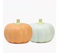 HPFVHRDCE Pumpkin Double-Layer Snack Tray - 1 or 2 Pcs Multifunctional Fruit and Candy Box, Living Room Storage Dish for Snacks, Seeds, Sweets - Yellow Green Decorative Bowl for Halloween & Home