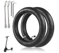 HPGAAVD 10 x 2.125 Camera d'Aria da per Monopattino Elettrico，10 Pollici Doppio Spessore Camera d'Aria per 10×2/2.125/2.5 Pollici Scooter Ruota di Ricambio，Valvola Piegata a 90°，2 Leve di Montaggio