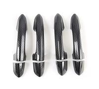 HPGHZNYNMK 1 set di coperture for maniglie esterne for porte in fibra di carbonio for 2 fori for serrature intelligenti adatti for Ford Edge 2015-2019 2020 2021 Maniglia esterna della porta