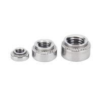 HPGHZNYNMK 10/20X M2 M2.5 M3 M4 M5 M6 304 Acciaio inossidabile CLS Dado autobloccante Inserto a pressione Dado rivetto Nutsert Rivnut Lastra 0.8-3.2mm Bulloni e dadi(M2.5-2slab1.4mm 20pc)