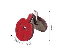 HPGHZNYNMK 2 paia di pastiglie for freni a disco in resina scooter elettrico, adatte Xiaomi M365 ricambio Accessori per scooter(Red)