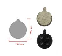 HPGHZNYNMK 2 pezzi di pastiglie freno for monopattino elettrico, disco ricambio in metallo, parti attrito adatte skateboard Ninebot F30 F40 F20 Accessori per scooter(2Pcs D)