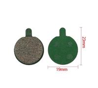 HPGHZNYNMK 2 pezzi di pastiglie freno for monopattino elettrico, disco ricambio in metallo, parti attrito adatte skateboard Ninebot F30 F40 F20 Accessori per scooter(2Pcs C)