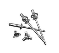 HPGHZNYNMK 50 pezzi rivetti ciechi in alluminio for testa a flangia larga, decorazione argentata, rivetti a pressione, elementi di fissaggio, 3,2 mm, 4,0 mm, 4,8 mm Bulloni e dadi(3.2x20mm)