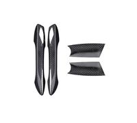 HPGHZNYNMK Adatto for Porsche 718 911 Boxster Adatto for Cayman Copertura maniglia esterna portiera auto Guscio pomello porta Accessori in vera fibra di carbonio Maniglia per porta(911-C Bright Light)