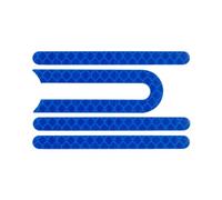 HPGHZNYNMK Adatto for Xiaomi Mijia M365 Scooter Skateboard Scooter Elettrico Ruota Anteriore Posteriore Pneumatico Copertura Mozzi Guscio Protettivo Adesivo Accessori per scooter(Blauw)