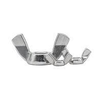 HPGHZNYNMK Dadi ad alette a farfalla M3 M4 M5 M6 M8 M10 in acciaio inossidabile/zincato, da stringere a mano, 2-10 pezzi/lotto Bulloni e dadi(Stainless steel,M4 10pcs)