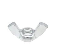 HPGHZNYNMK Dadi ad alette a farfalla M3 M4 M5 M6 M8 M10 in acciaio inossidabile/zincato, da stringere a mano, 2-10 pezzi/lotto Bulloni e dadi(Steel white zinc,M10 2pcs)