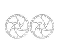 HPGHZNYNMK Disco freno for bici in acciaio inossidabile for 6 bulloni for MTB, bici da strada, 160 mm, 180 mm, 203 mm, rotore freno leggero, argento Dischi freno per motociclette(2pcs 203mm)