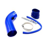 HPGHZNYNMK Kit tubo di aspirazione aria for auto universale in alluminio da 3'' pollici e 76 mm, tubi, sistema di aspirazione aria fredda, kit tubo condotto, filtro aria Tubo di aspirazione(Blauw)