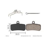 HPGHZNYNMK Pastiglie freno for bicicletta in resina, 2 paia, adatte Shimano Deore XT BR M8020 M8120 M6120 MT510 MT520 Saint M810 M820 Zee M640 Accessori per scooter(2Pairs Resin)