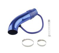 HPGHZNYNMK Tubo di aspirazione aria fredda for auto in alluminio universale da 3'' e 75 mm, colore argento, nero e rosso. Tubo di aspirazione(Blauw)