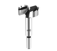 HPHOPE Heller - Punta professionale Forstner, 40 mm, per legno, punte Forstner Ø 40 mm, lunghezza 90 mm, punte per trapano con gambo rotondo