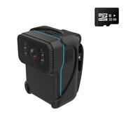 HPHPH 1080P HD Corpo portatile Action Camera DV Videocamera Registrazione in loop Supporto TF Card Night Vision Cam Video MP4(Camera Add 32GB)